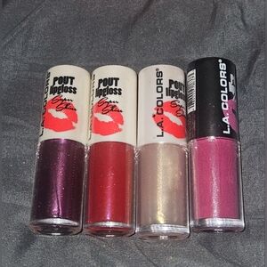 L.A. Colors Pout Lipgloss Collection - BNIB